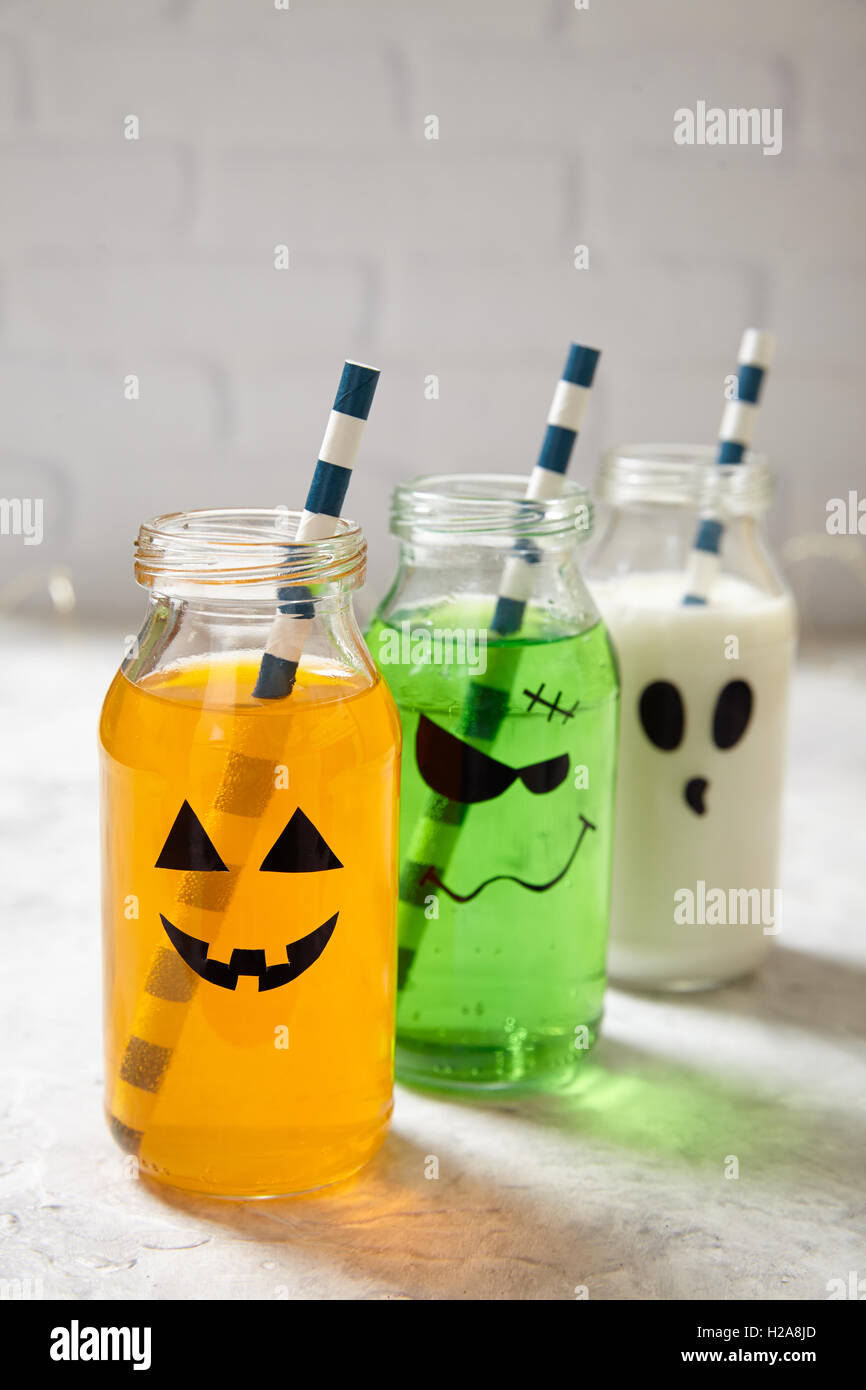 Carino bevande Halloween Foto Stock