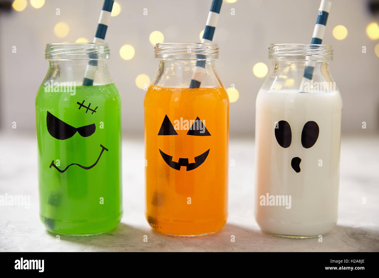 Carino bevande Halloween Foto Stock