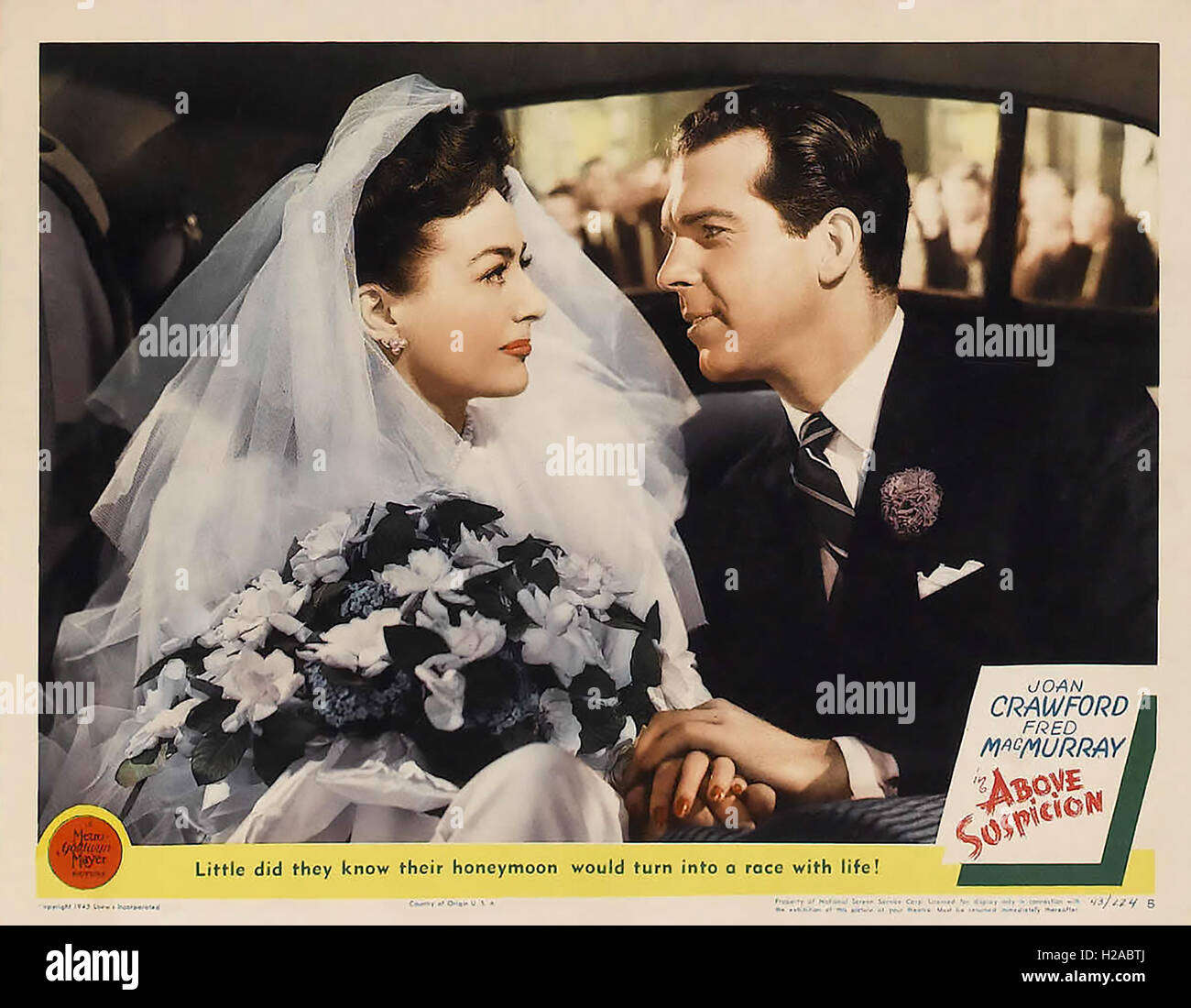 Al di sopra di ogni sospetto 1943 MGM film con Joan Crawford e Fred MacMurray Foto Stock