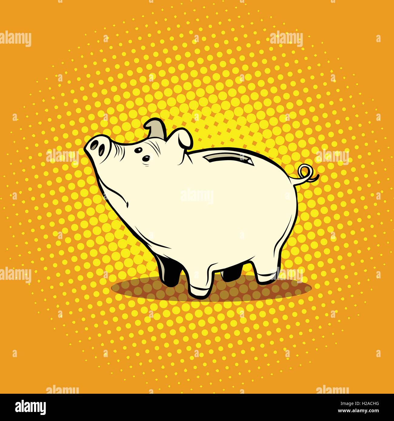 Funny salvadanaio Illustrazione Vettoriale