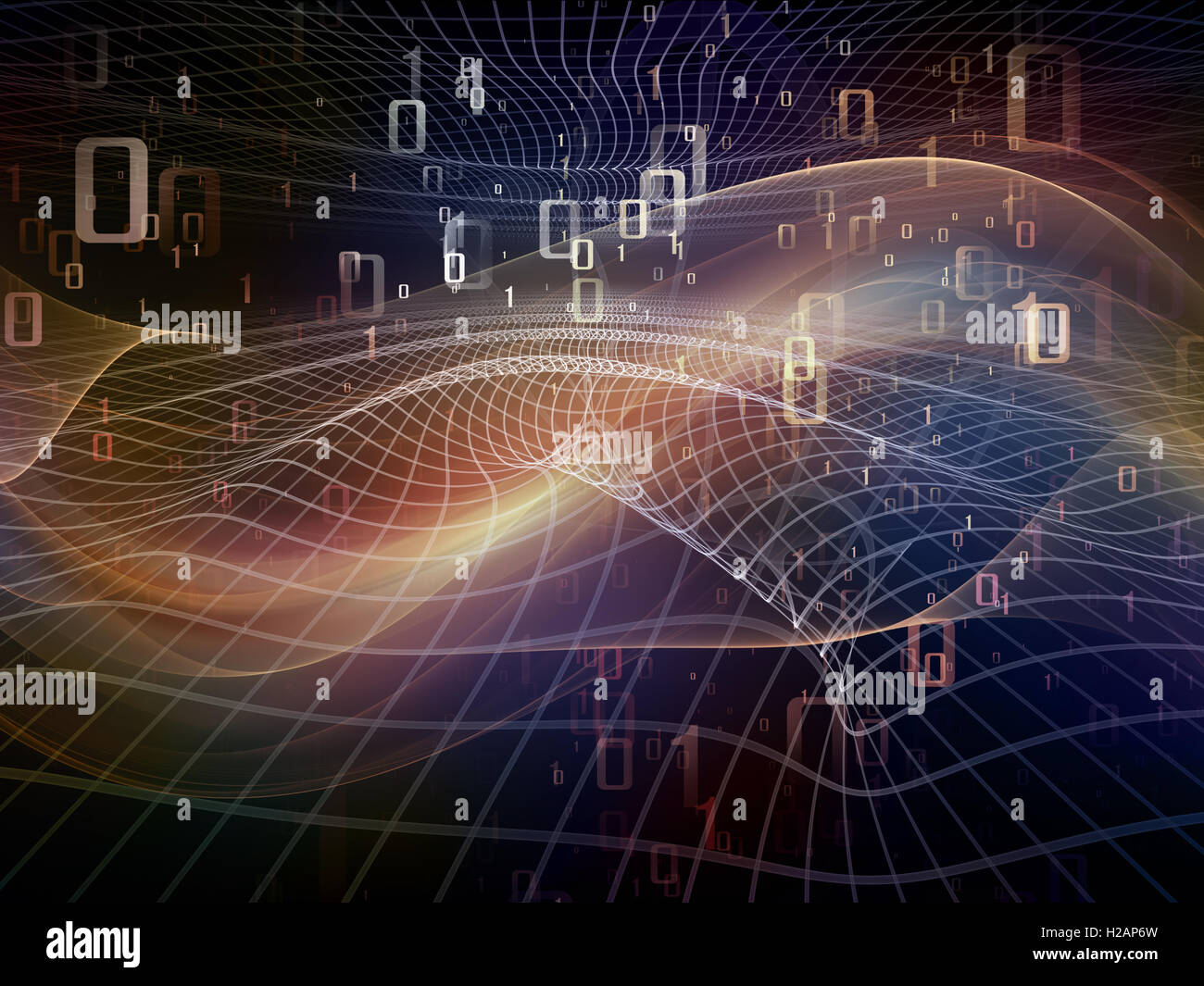 Digital reami di Fractal Foto Stock