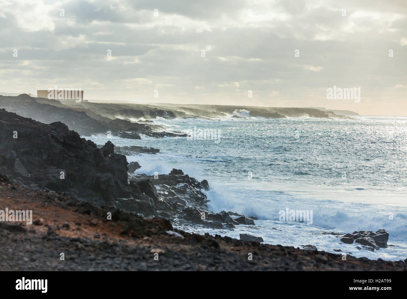 Los Hervideros. Foto Stock