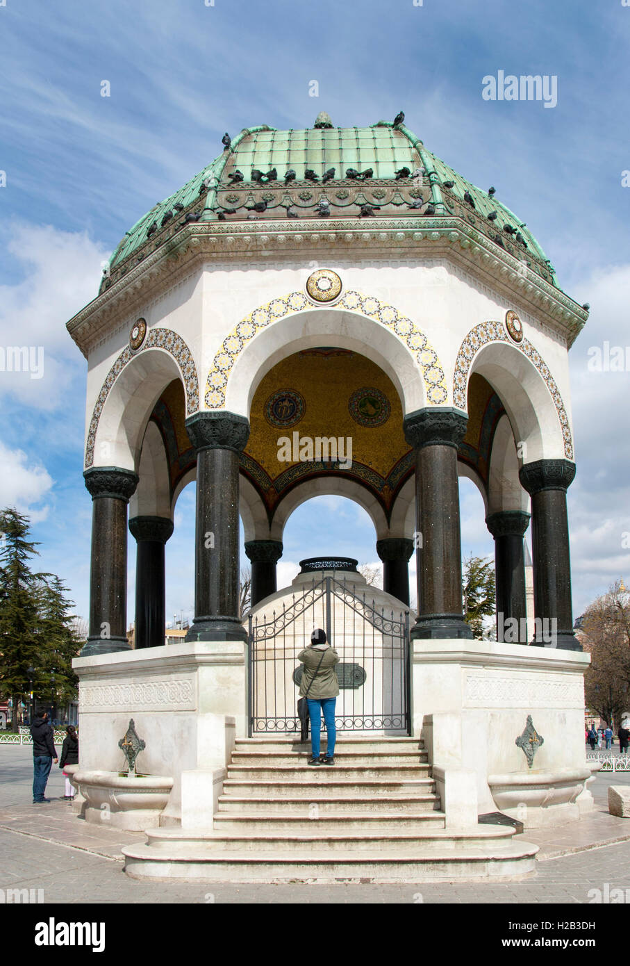 Il tedesco della fontana, Istanbul, Turchia Foto Stock