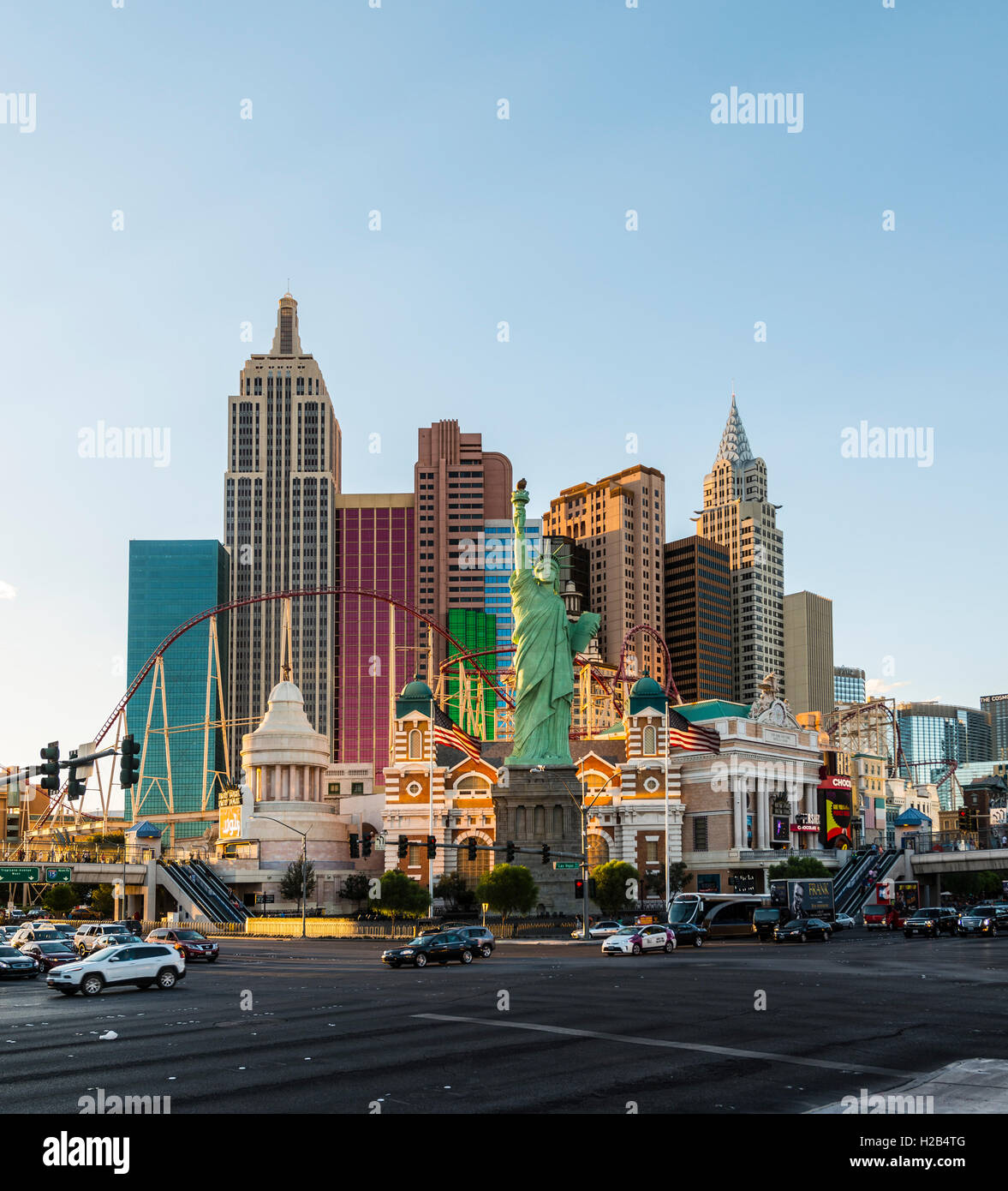 New York New York Hotel and Casino, Las Vegas, Nevada, STATI UNITI D'AMERICA Foto Stock
