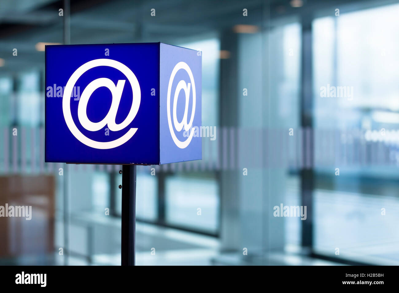 Hotspot Wifi per la connessione internet wireless Foto Stock