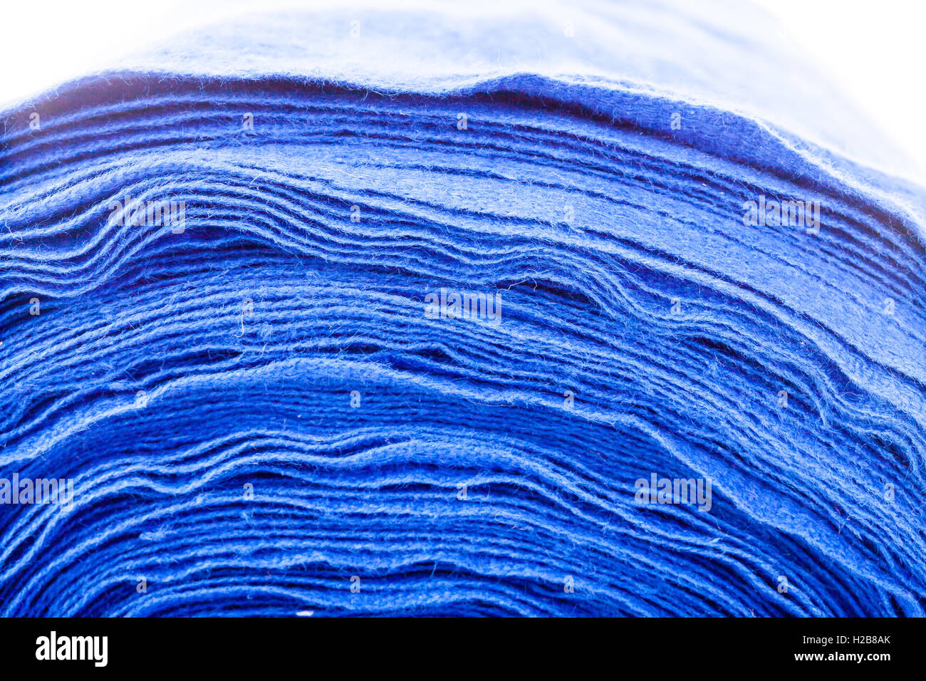 Rullo blu asciugamano per fini commerciali o industriali Foto Stock