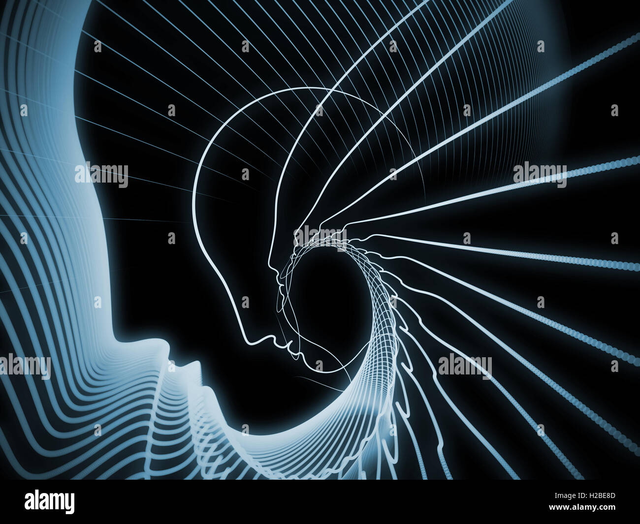 Le prospettive della geometria di anima Foto Stock