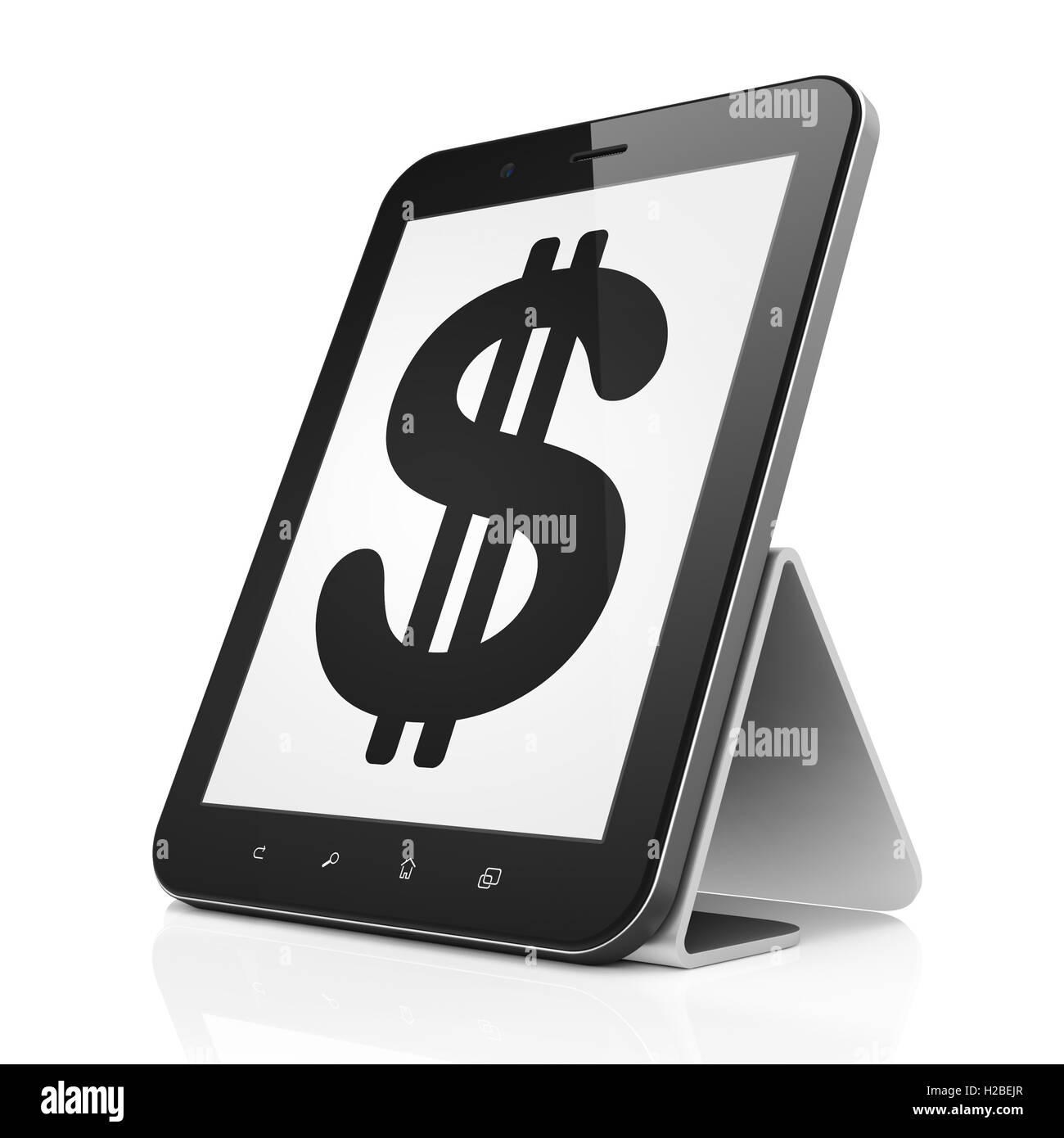 Concetto di Valuta: Dollar su tablet pc Foto Stock