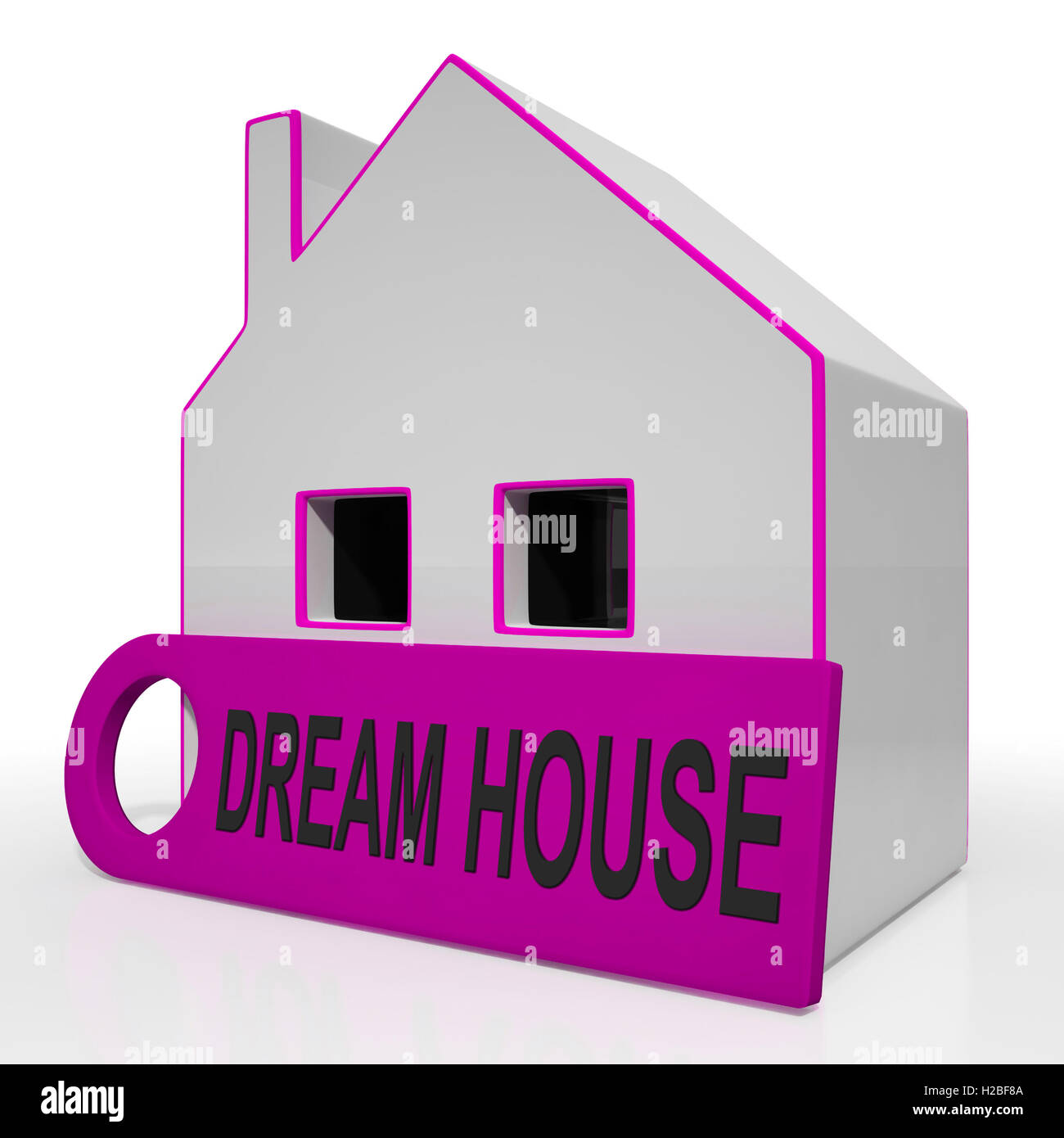 Dream House Home mostra acquistare o costruire una proprietà perfetta Foto Stock