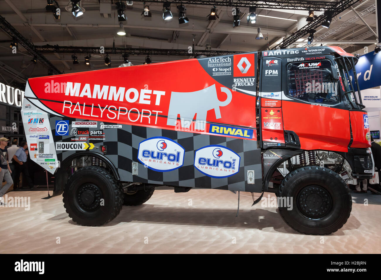 Renault Dakar Rally sport racing carrello Foto Stock