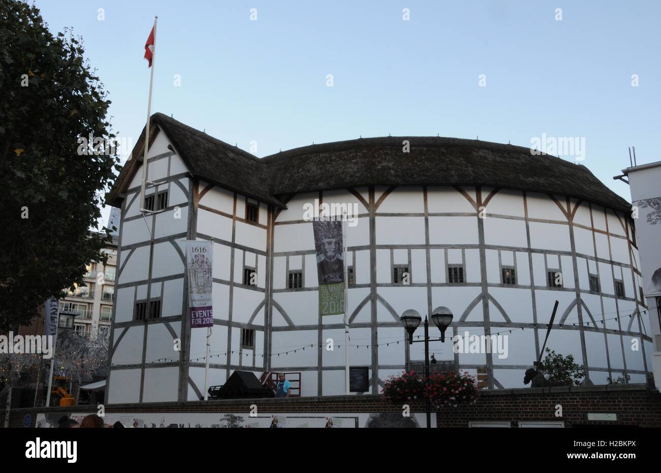 Il Globe Theatre, Bankside, Londra. Foto Stock