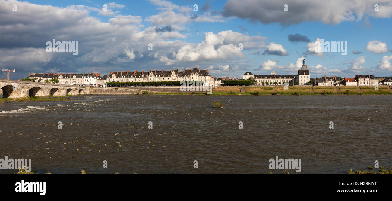 Jacques Gabriel ponte di Blois. Blois, Pays de la Loire, Francia Foto Stock