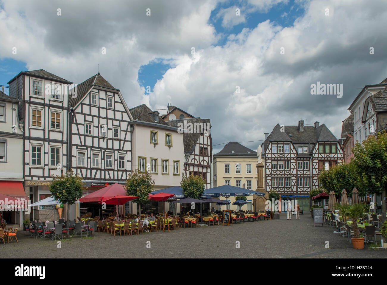 Marktplatz, Altstadt, Linz am Rhein, Renania settentrionale-Vestfalia, Germania Foto Stock