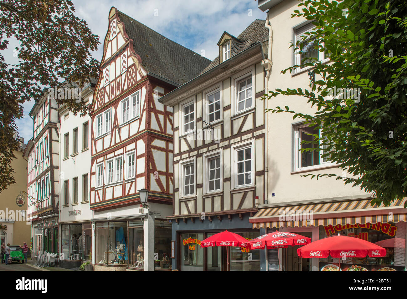 Altstadt, Linz am Rhein, Renania settentrionale-Vestfalia, Germania Foto Stock