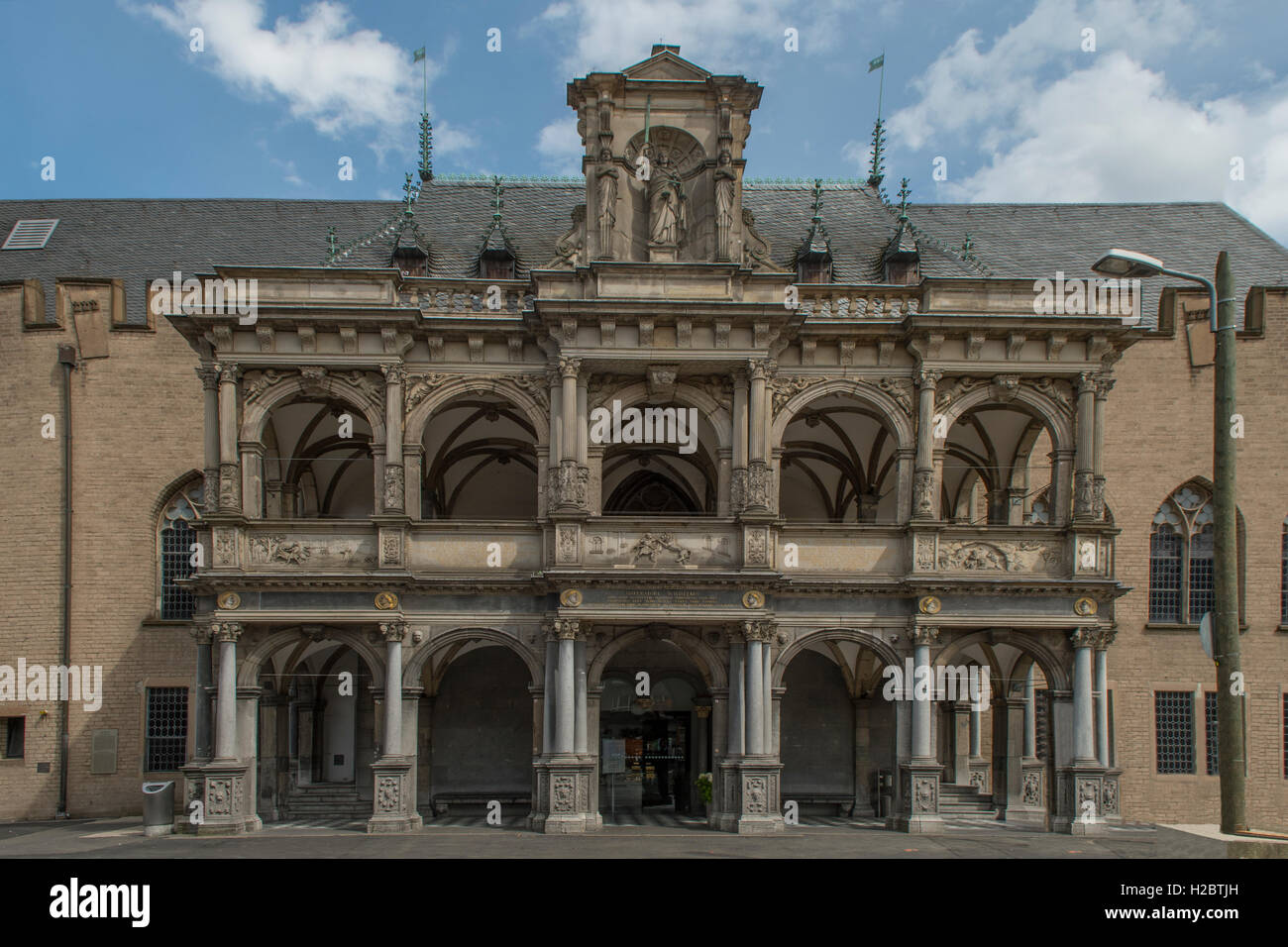 Storico Rathaus, Colonia, Renania settentrionale-Vestfalia, Germania Foto Stock