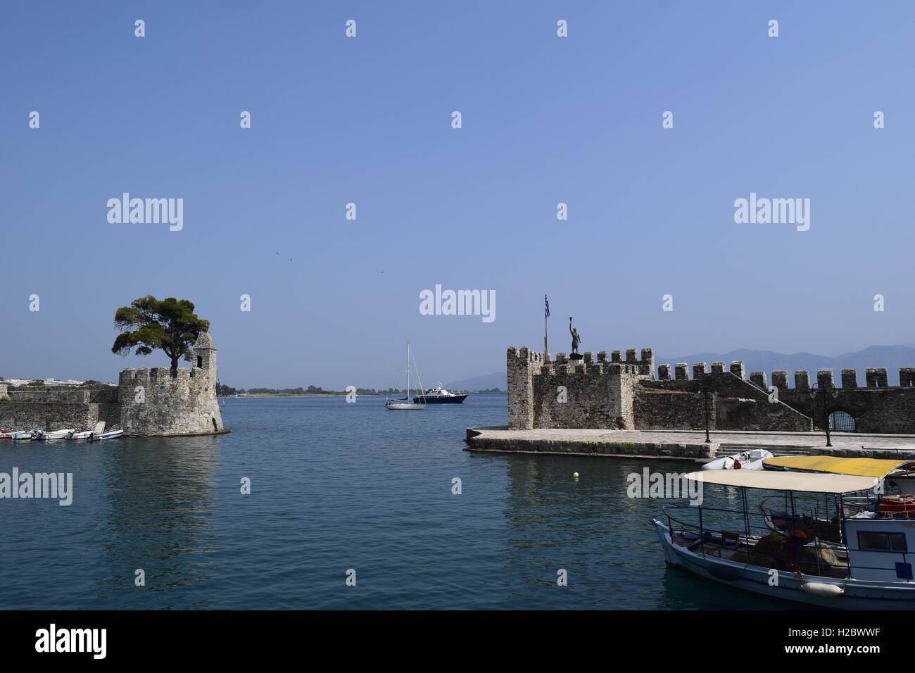 Porto di Naupactus, Grecia occidentale Foto Stock