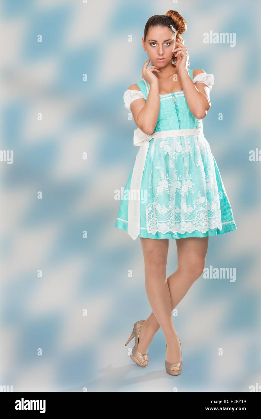 Bianco / Blu in Baviera Foto Stock