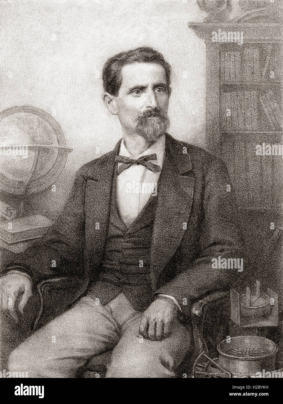 Gil Gelpí mi Ferro aka Gil Gelpi y Ferro, 1822 - 1890. Lo scrittore  catalano Foto stock - Alamy