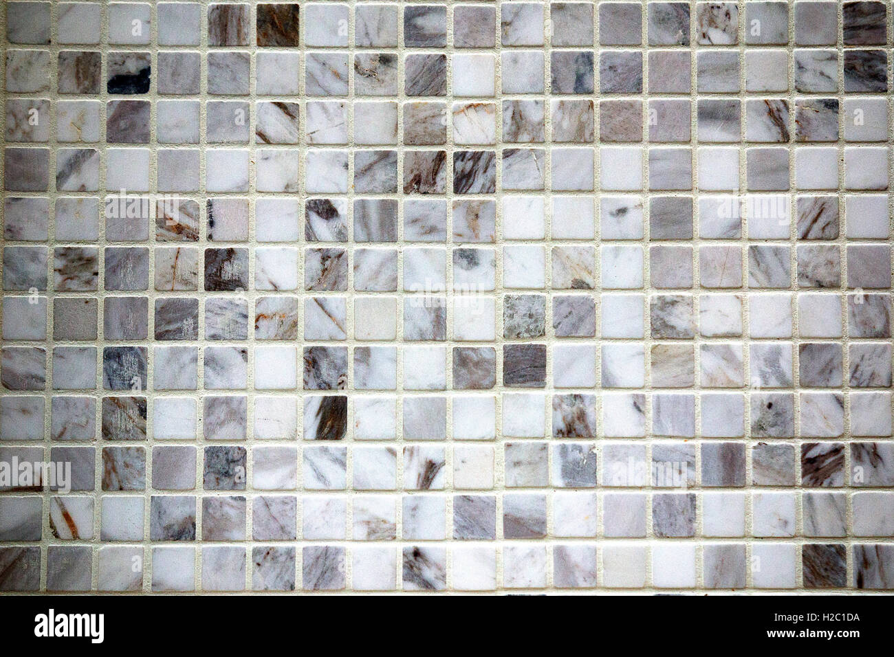 Mosaico è di piccola piazza in lastre di pietra Foto Stock