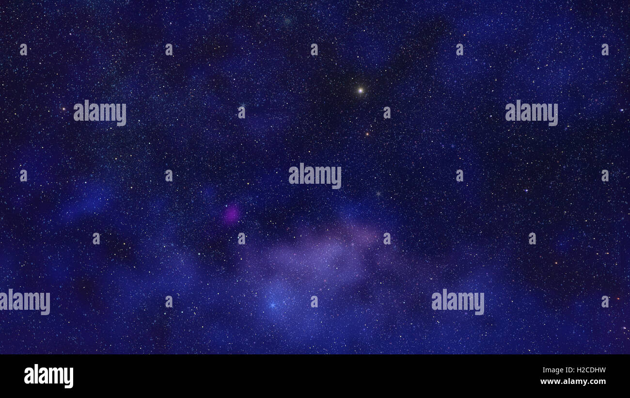 Spazio astratto universo astronomia immagine: stelle e nebulose nella parte anteriore della Via Lattea. Può essere utilizzato come sfondo o sfondo. Foto Stock
