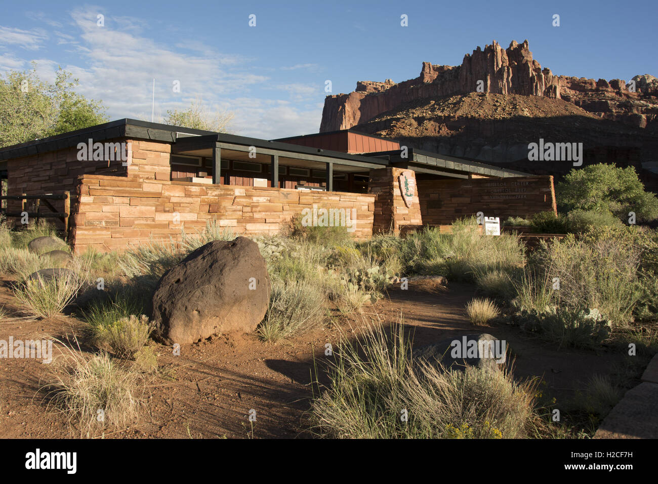 Utah, Capitol Reef National Park, Centro visitatori Foto Stock