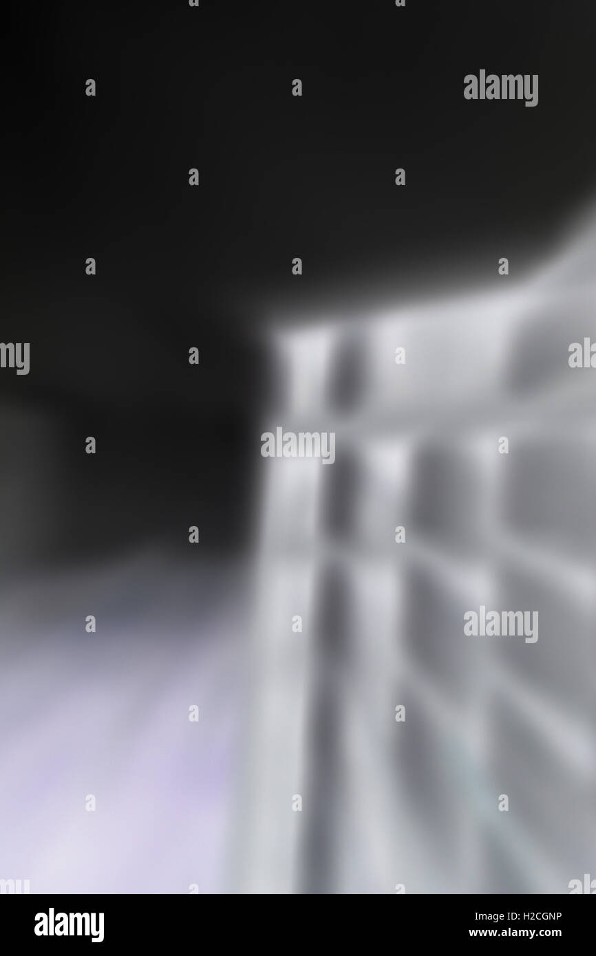 Appartamento negativo edificio motion blur. Verticale di 3:2. Foto Stock