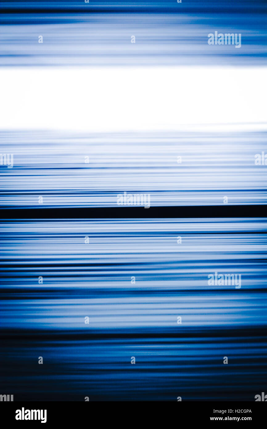 Motion Blur pattern in blu, bianco e nero. Foto Stock