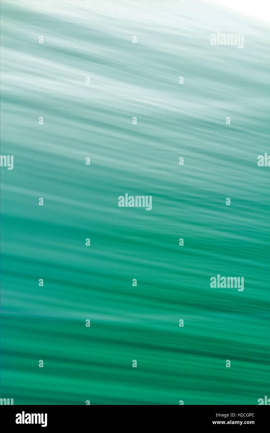 Motion Blur pattern in turchese e bianco. Foto Stock