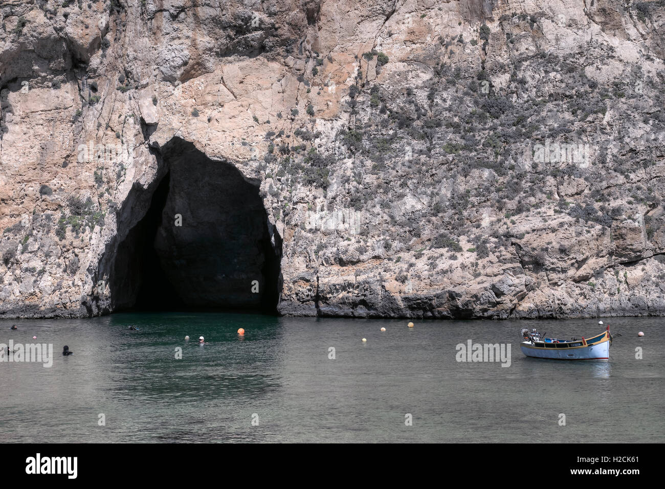 Inland Sea, Dwejra Bay, Gozo, Malta Foto Stock