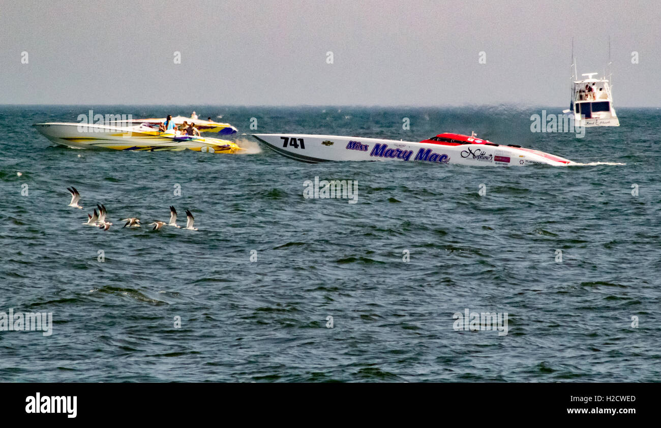 Offshore Powerboat gare Ocean City Maryland Foto Stock