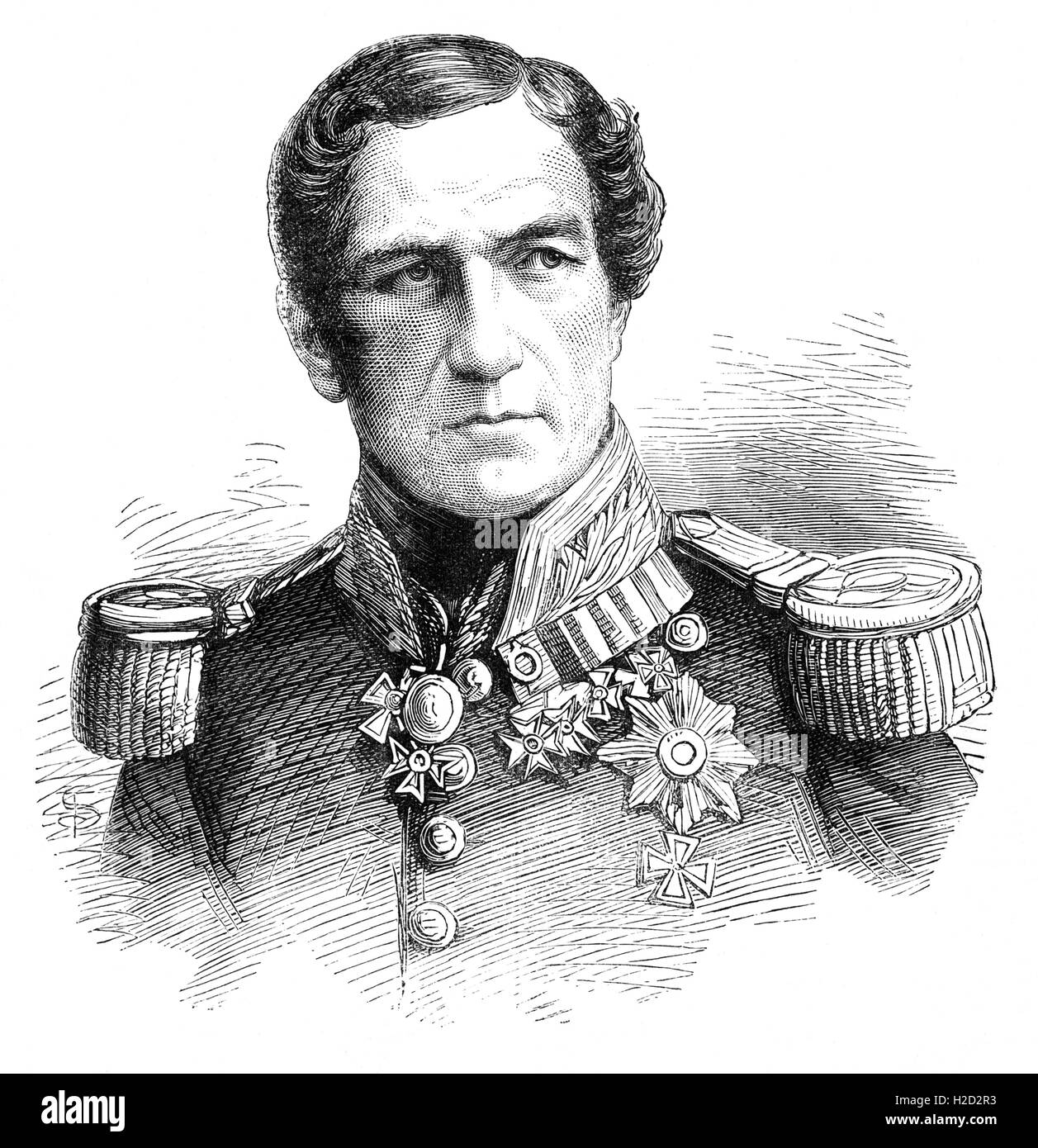 Re Leopoldo I (1790 -1865 a Laeken) era un principe tedesco che divenne il primo re dei Belgi seguenti indipendenza belga nel 1830. Egli regnò tra luglio 1831 e dicembre 1865. Foto Stock