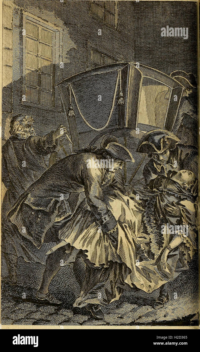 Questa opera francese del XVIII secolo racconta la storia di Ursule R, esplorando i pericoli della vita cittadina contro la vita rurale, attraverso lettere tra personaggi chiave. Foto Stock