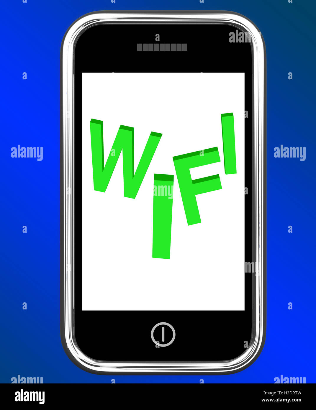 Connessione wifi sul telefono Visualizza Hotspot Internet Accesso Wi-fi o la connessione Foto Stock