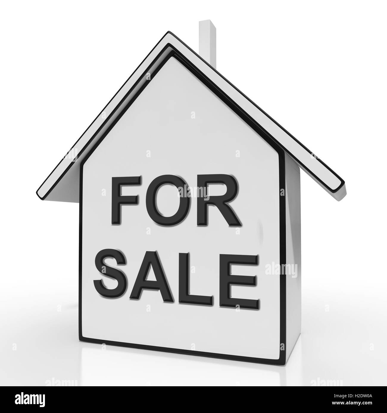 Per vendere casa significa la vendita o la messa all'asta Home Foto Stock