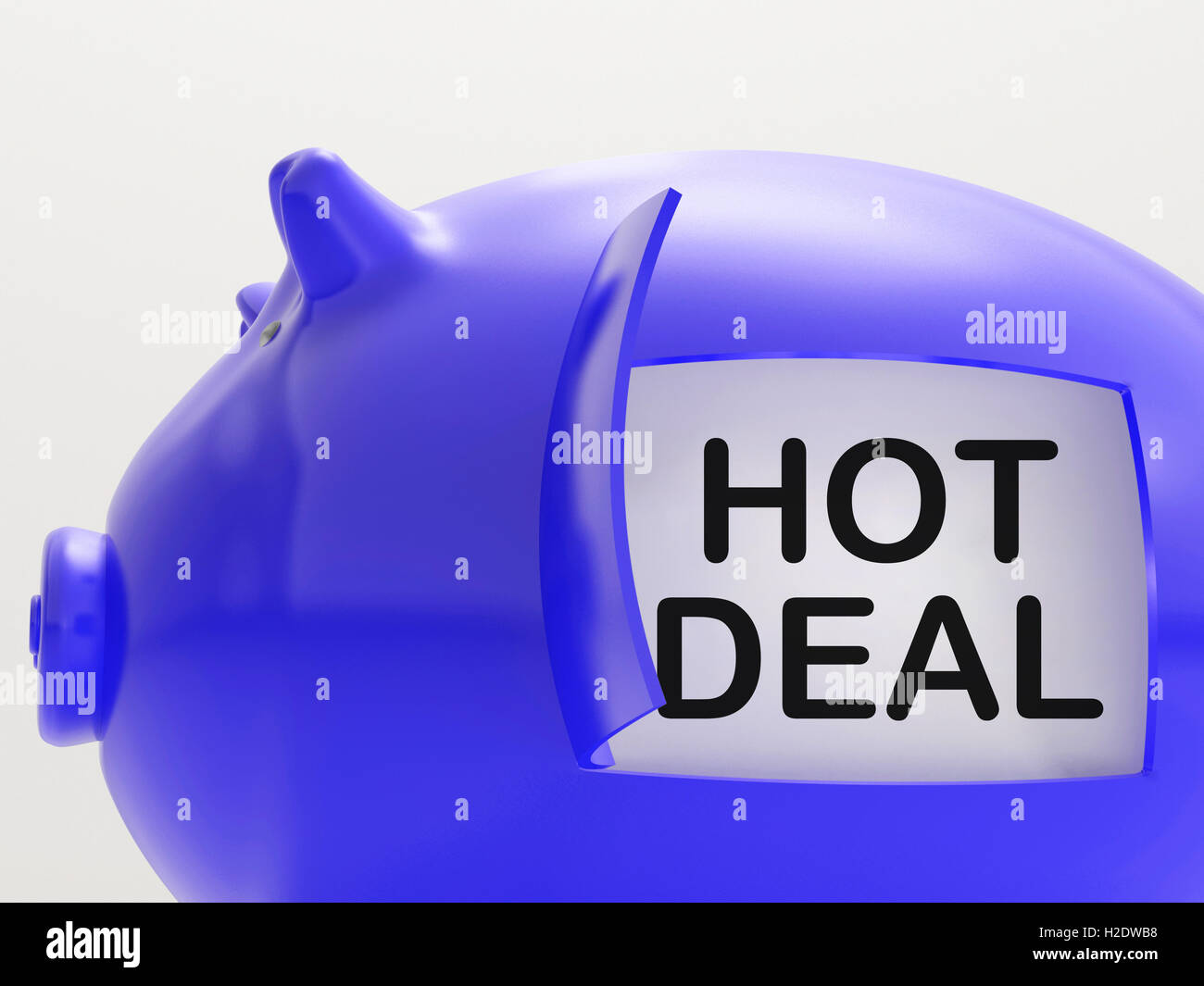 Hot Deal Salvadanaio significa miglior prezzo e qualità Foto Stock