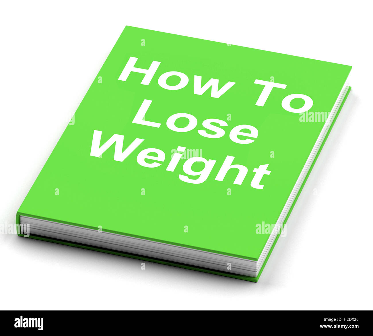 Come perdere peso libro illustra la perdita di peso consulenza dietetica Foto Stock
