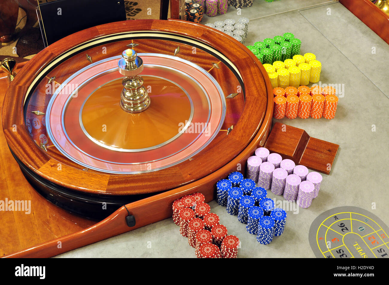 ruota della roulette Foto Stock