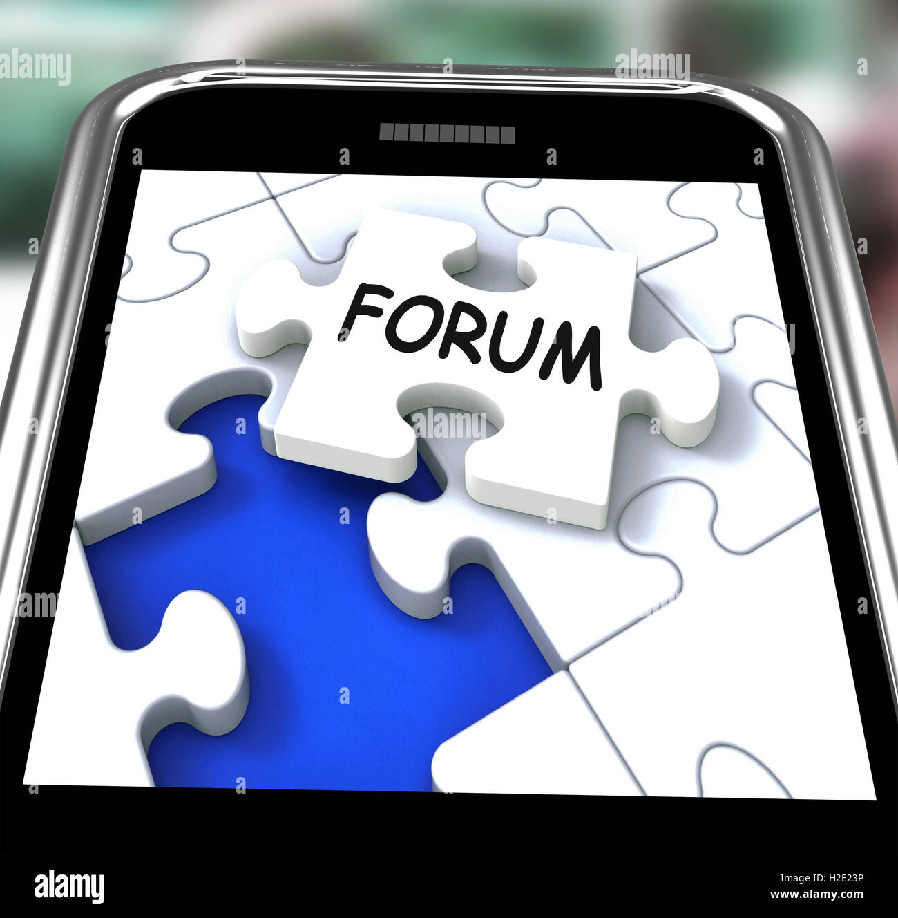 Forum mezzi Smartphone reti online e chat Foto Stock