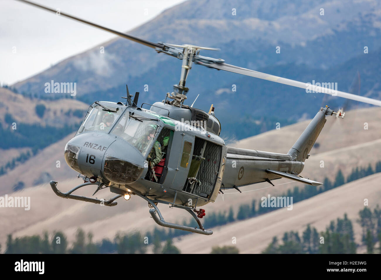 Royal New Zealand Air Force (RNZAF) Bell UH-1H Iroquois elicottero Foto Stock