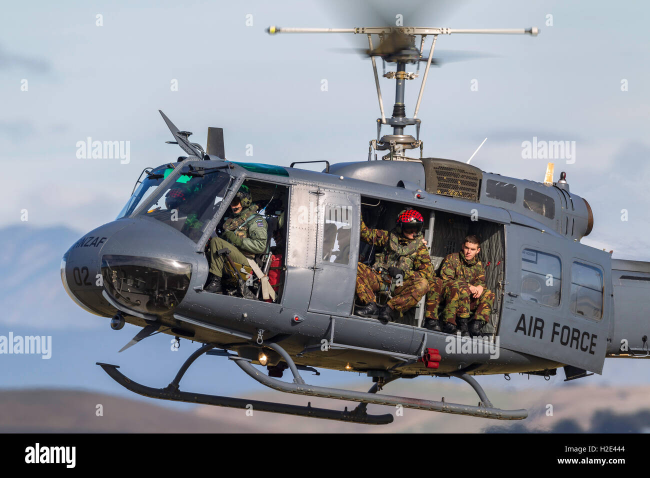 Royal New Zealand Air Force (RNZAF) Bell UH-1H Iroquois elicottero Foto Stock