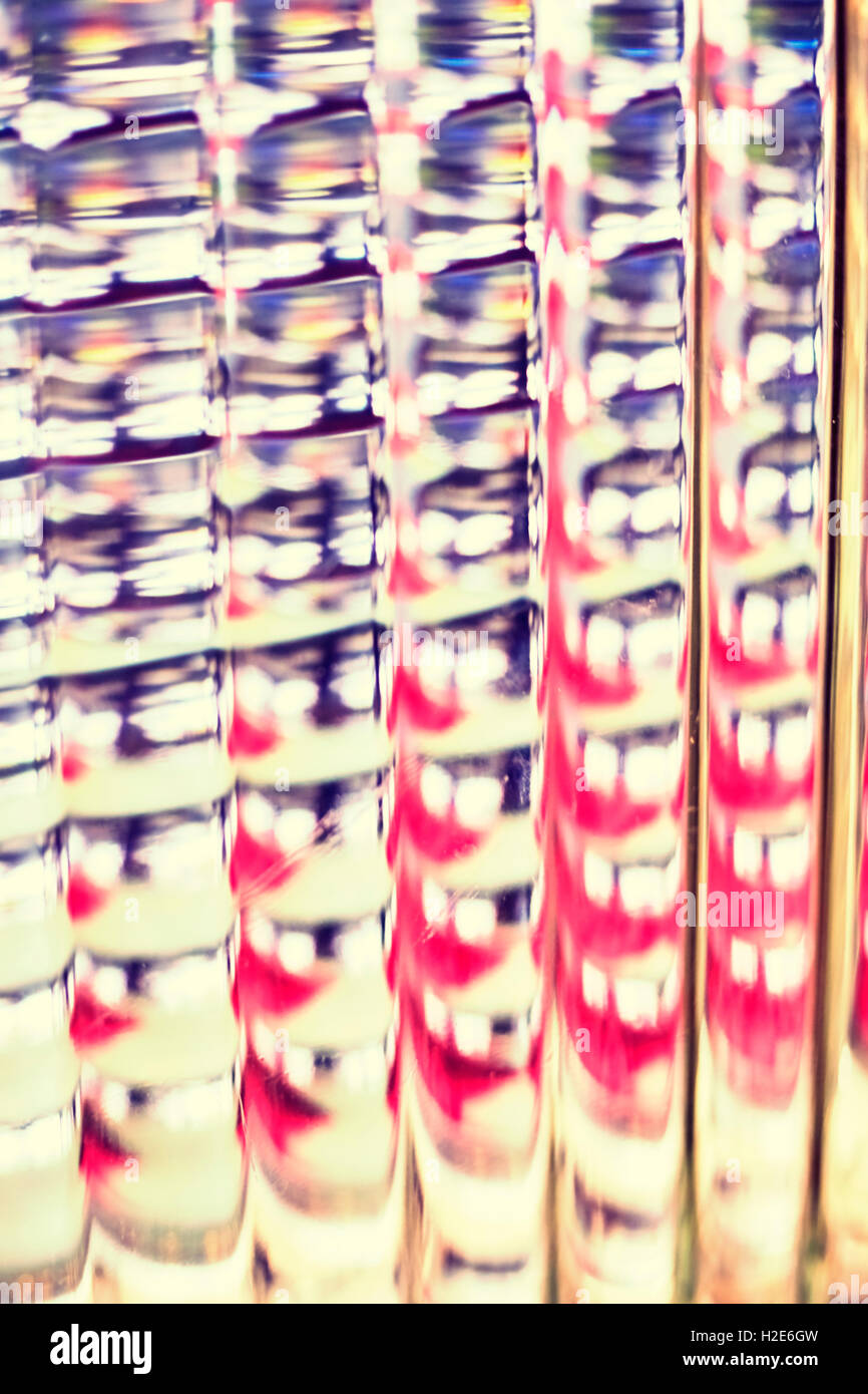 Foto sfocata del blocco di vetro, abstract background. Foto Stock