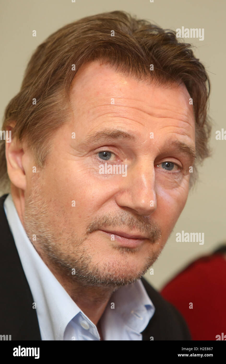 John Liam Neeson, OBE (nato il 7 giugno 1952) è un attore dall'Irlanda del Nord. Nel 1976 ha aderito al Lyric Players Theatre in Bel Foto Stock