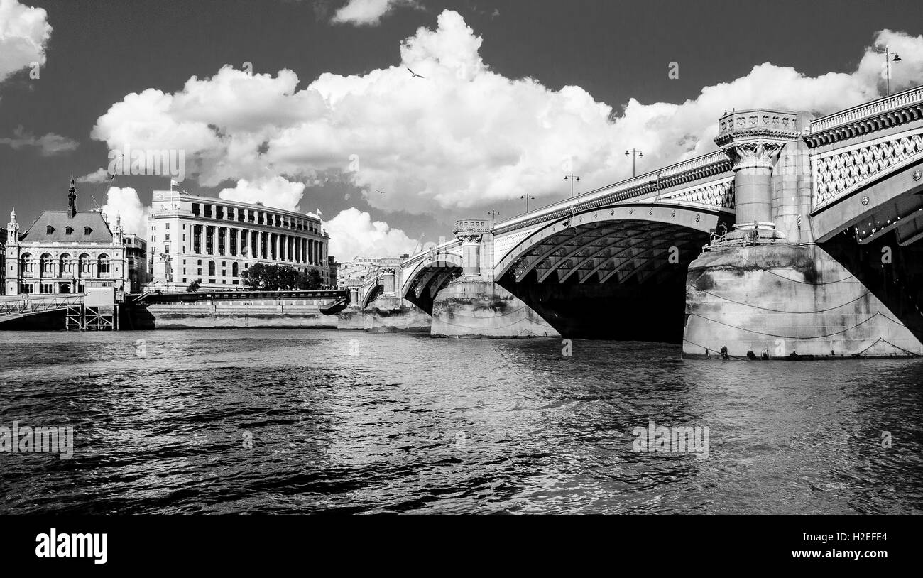 Blackfriars Bridge, Londra Foto Stock