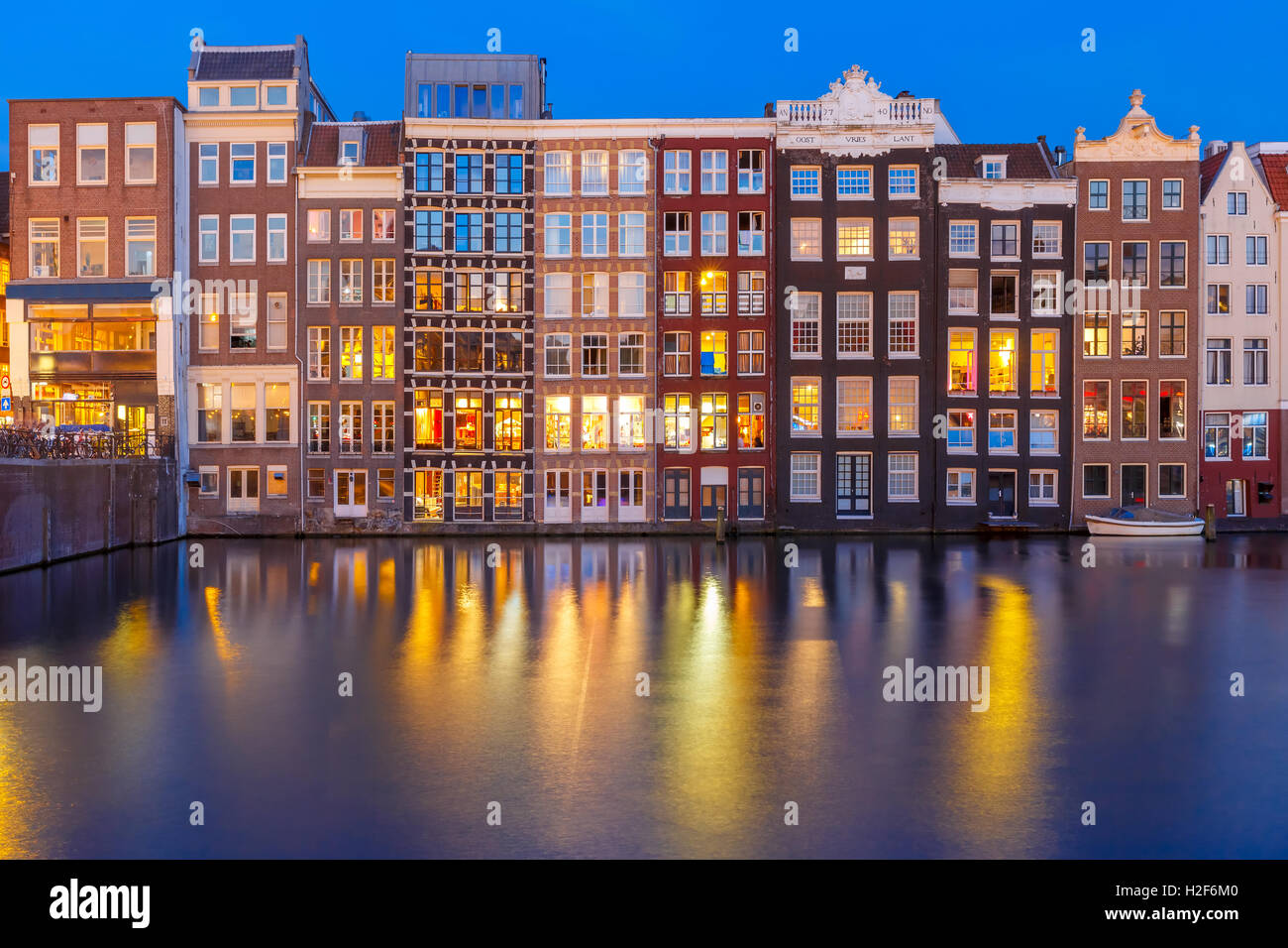 Notte Dancing case a Amsterdam, Paesi Bassi. Foto Stock