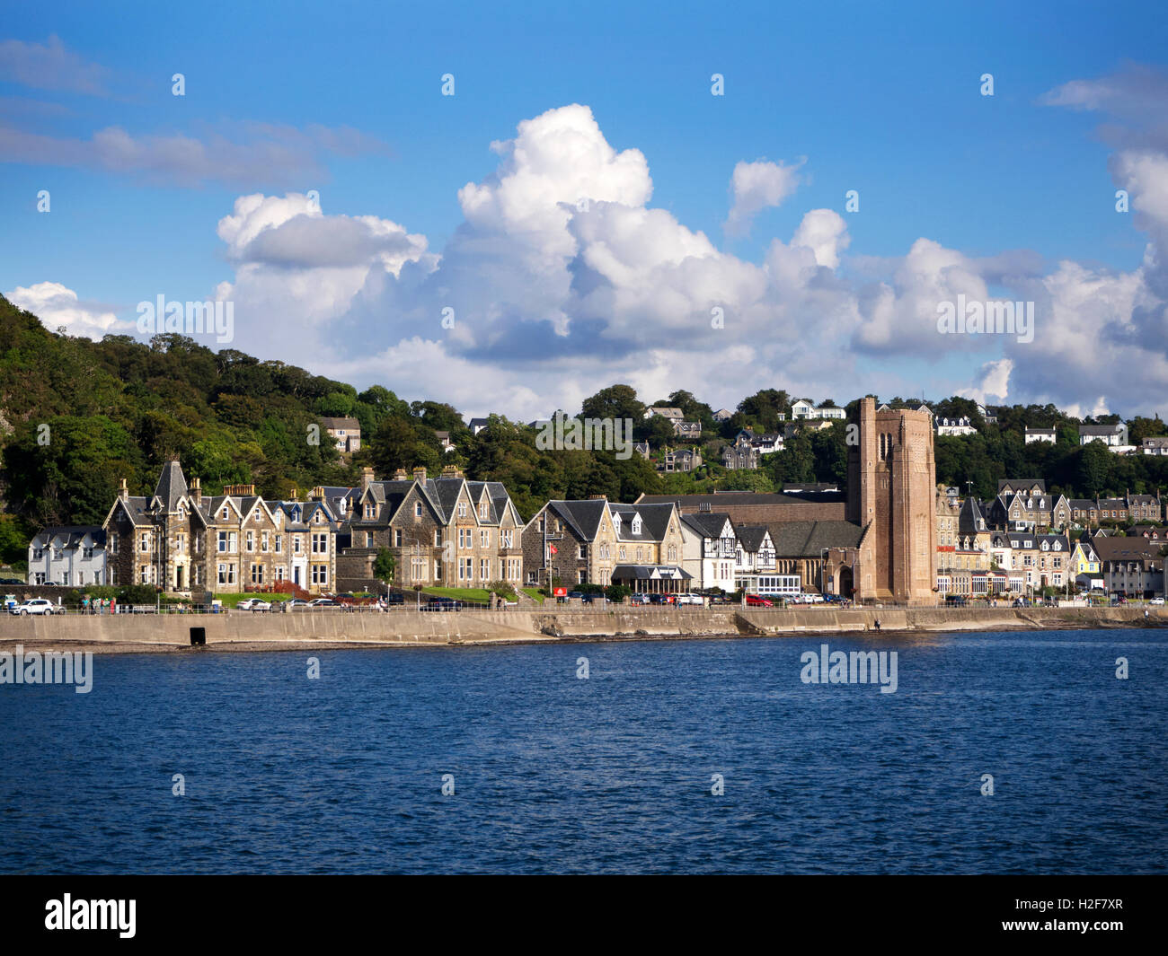 St Columbas Cattedrale sul lungomare a Oban Argyll and Bute Scozia Scotland Foto Stock