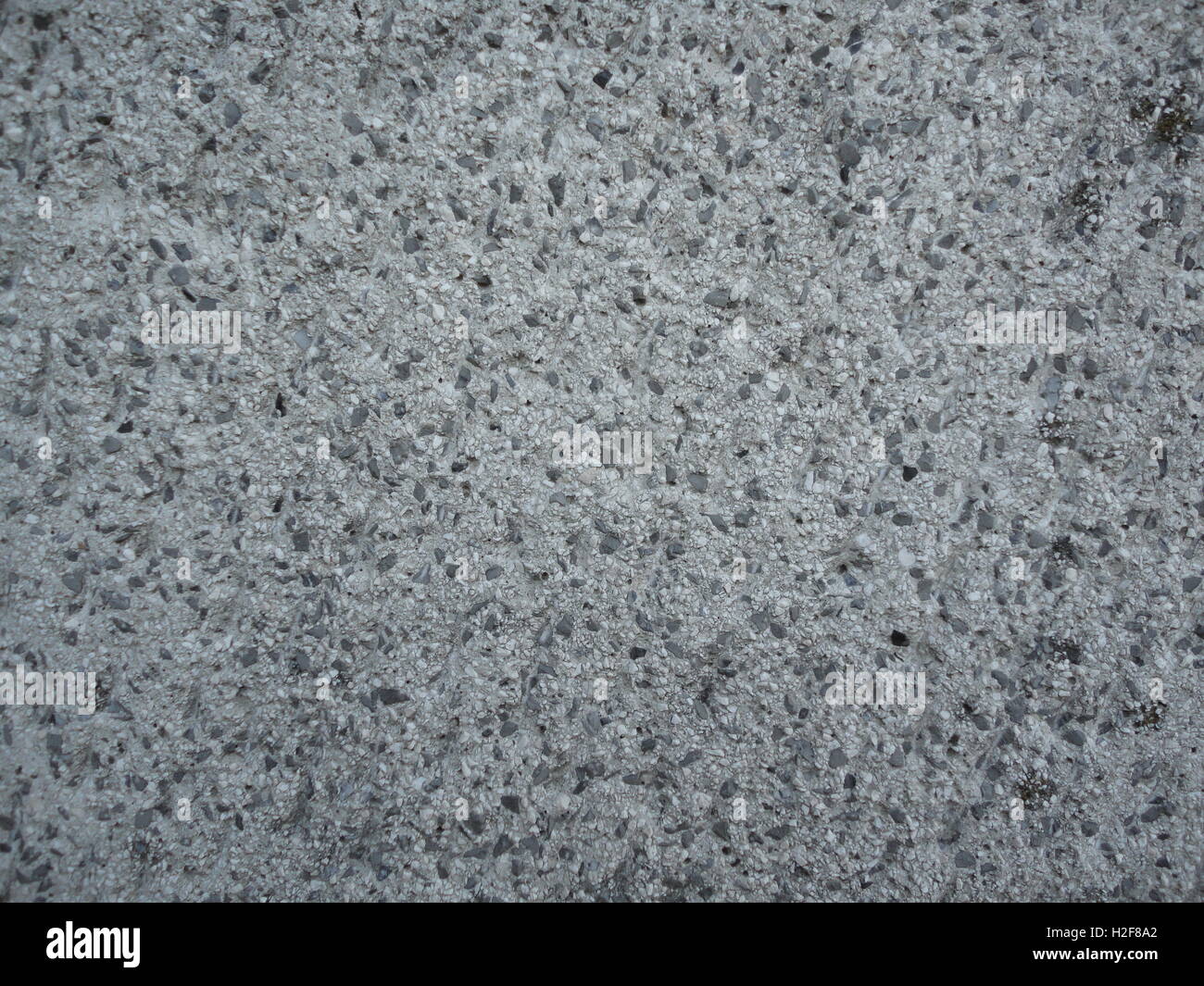 Un particolare colpo di cemento e il muro di pietra, texture, schema colori chiari, monocrome Foto Stock