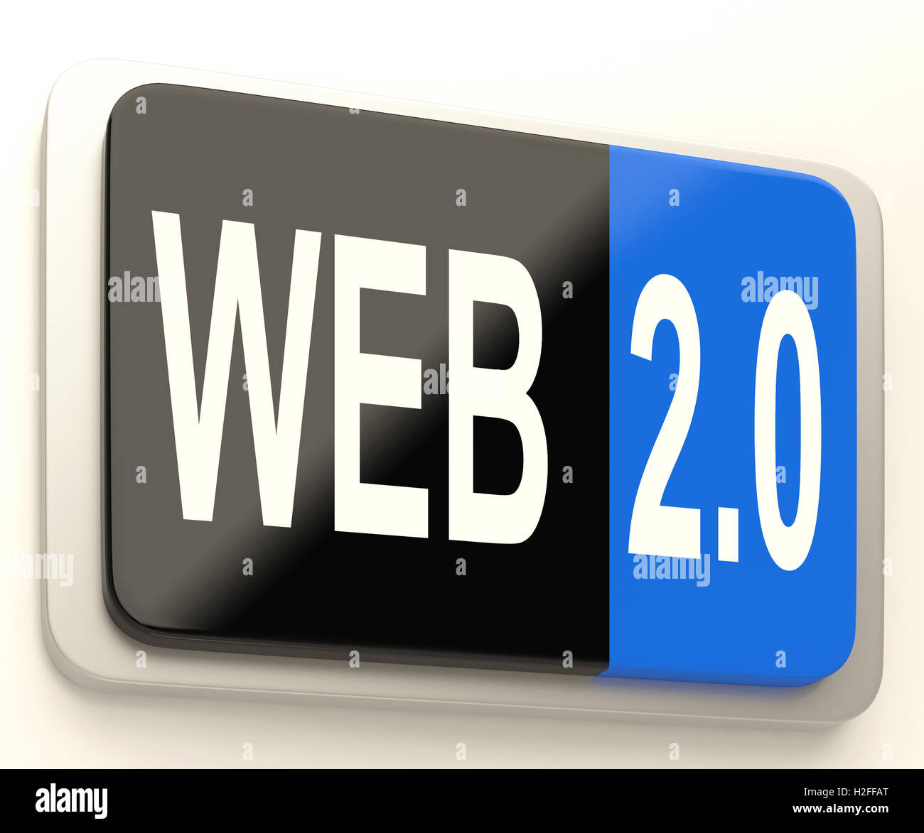 Web 2.0 mezzi a pulsante utente dinamico WWW Foto Stock