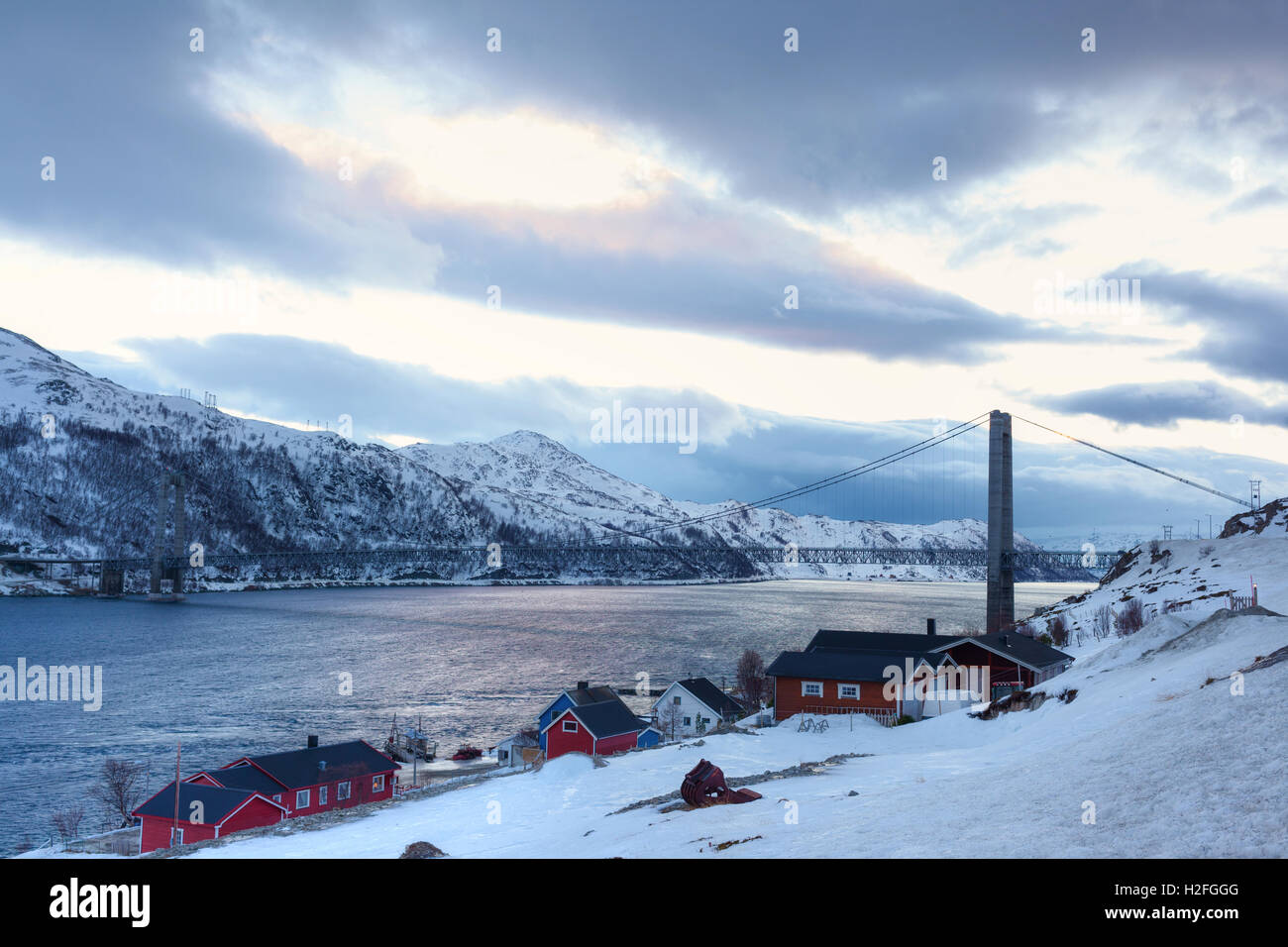 La Norvegia in inverno Foto Stock