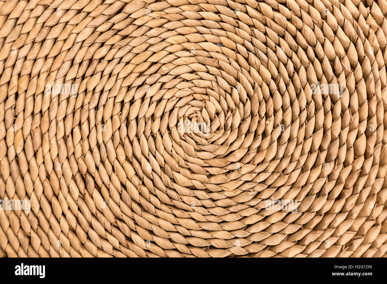 Modello a spirale di vimini Foto Stock