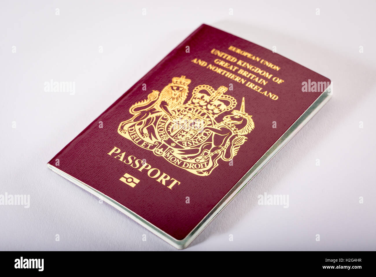 Un britannico di passaporto del Regno Unito Foto Stock